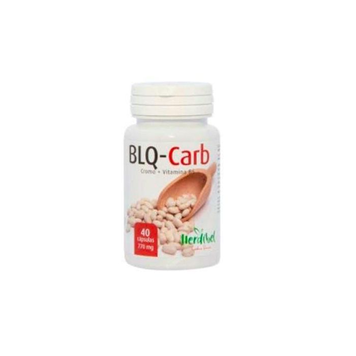 Herdibel Blq-Carb, con Cromo y Vitamina B6, ayuda al control de peso y glucosa, 40 cápsulas