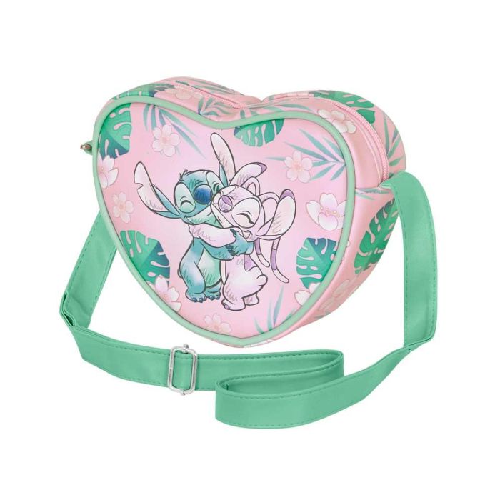 Bolso Corazón Casual Hug Disney Lilo y Stitch Rosa