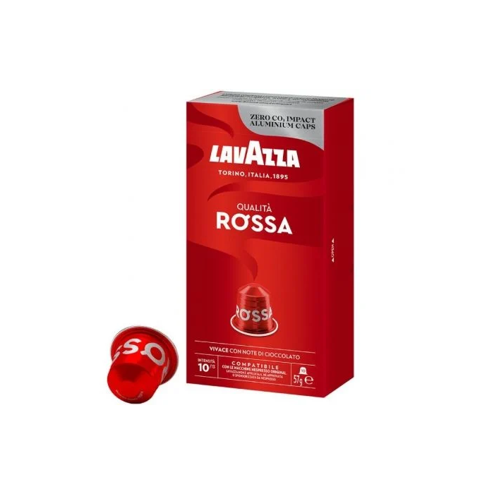 Lavazza 8675 Cápsula Qualità Rossa para Cafeteras Nespresso, Caja de 10 Cápsulas