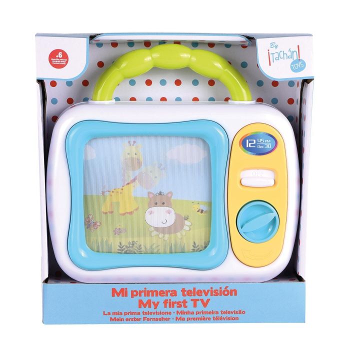 Tachan Mi Primera Television Portatil PL3811 - Juguete para Bebés +6 Meses, Interactiva y Educativa con Sonidos y Luces, Idiomas Español, Inglés, Francés y Alemán 0 Tachan Mi Primera Television Portatil PL3811 - Juguete para Bebés +6 Meses, Interactiva y Educativa con Sonidos y Luces, Idiomas Español, Inglés, Francés y Alemán 0