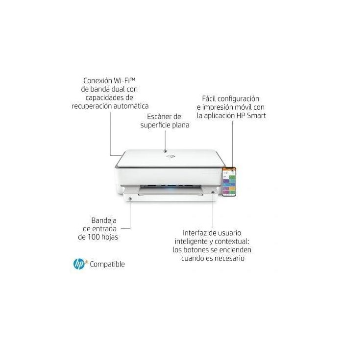 Impresora Multifunción HP 223N4B Wi-Fi Blanco 2 Impresora Multifunción HP 223N4B Wi-Fi Blanco 2