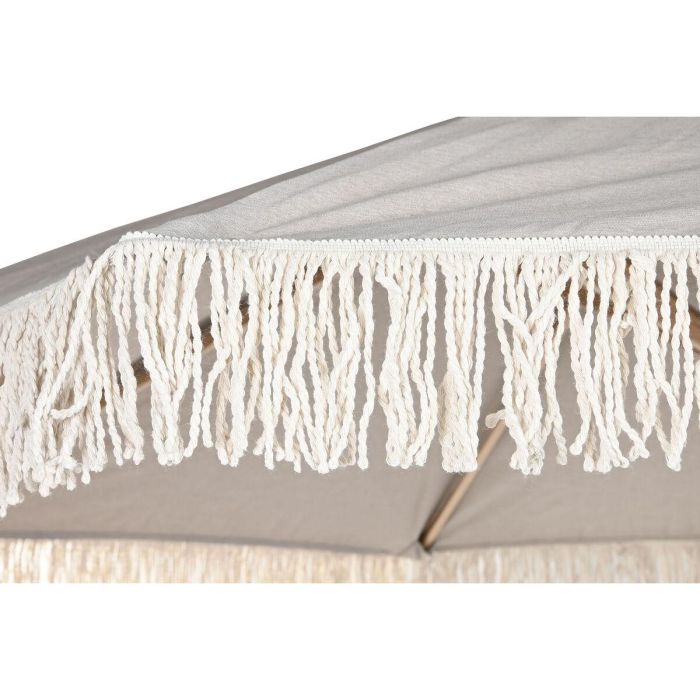 DKD Home Decor Parasol Cuadrado Inclinable para Terraza y Jardín de Algodón y Acero, 246x246 cm, Altura 240 cm, Colección Woodcol 5
