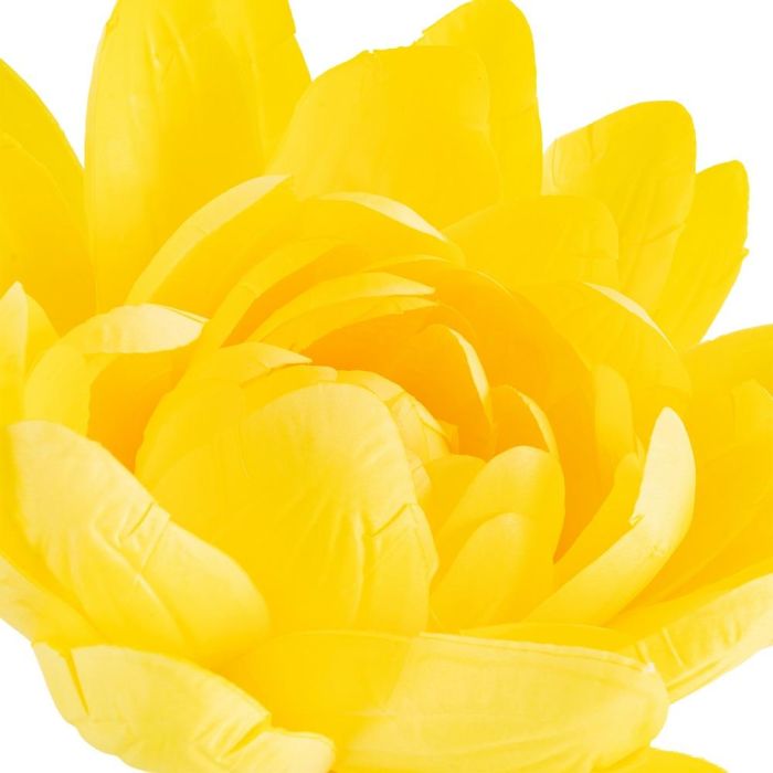 Flor Loto Amarillo Artificial Decoración 55 X 55 X 130 cm