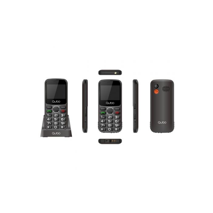 Teléfono Móvil Qubo X-230BKC para Personas Mayores/ Negro 1