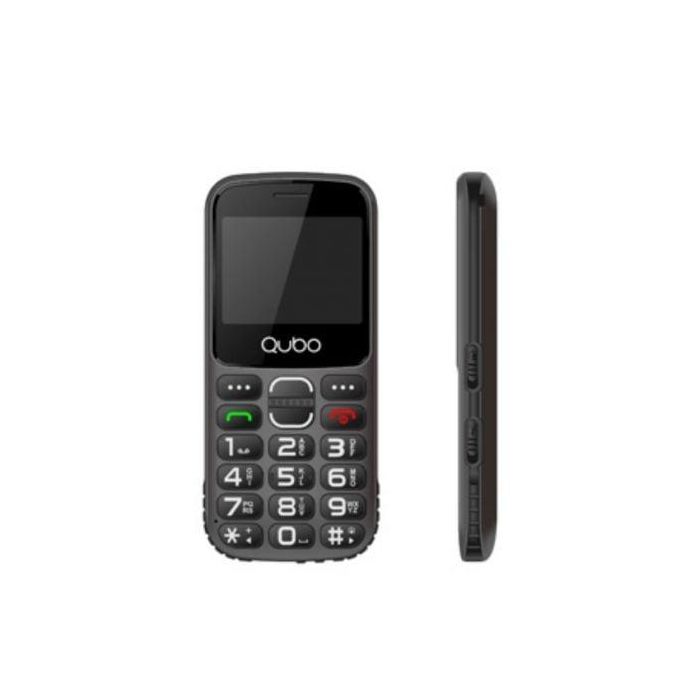 Teléfono Móvil Qubo X-230BKC para Personas Mayores/ Negro