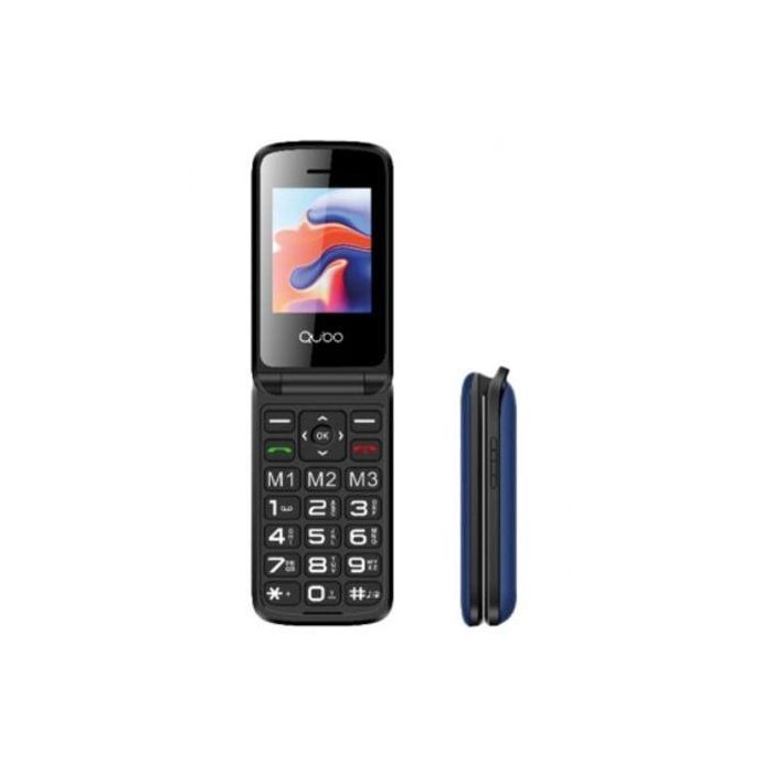 Teléfono Móvil Qubo X-247BL para Personas Mayores/ Azul 1