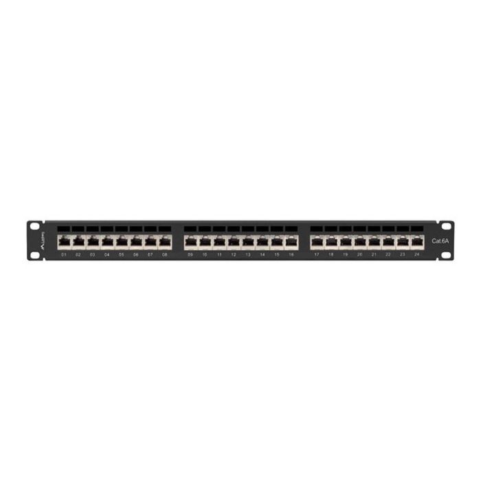 Lanberg PPSA-1024-B Patch Panel 24 Puertos Cat6a F/UTP Negro Montaje en Bastidor 6