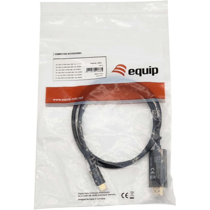 EQUIP CABLE USB-C A HDMI MACHO MACHO 1M 4K/30Hz 3 EQUIP CABLE USB-C A HDMI MACHO MACHO 1M 4K/30Hz 3