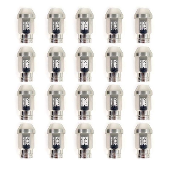 Omp Speed Juego De 20 Tuercas De Aluminio M14x1.25 Llave De 19 Largo 40 mm Color Plata De Aluminio 7075 OMPS09941402 3 Omp Speed Juego De 20 Tuercas De Aluminio M14x1.25 Llave De 19 Largo 40 mm Color Plata De Aluminio 7075 OMPS09941402 3