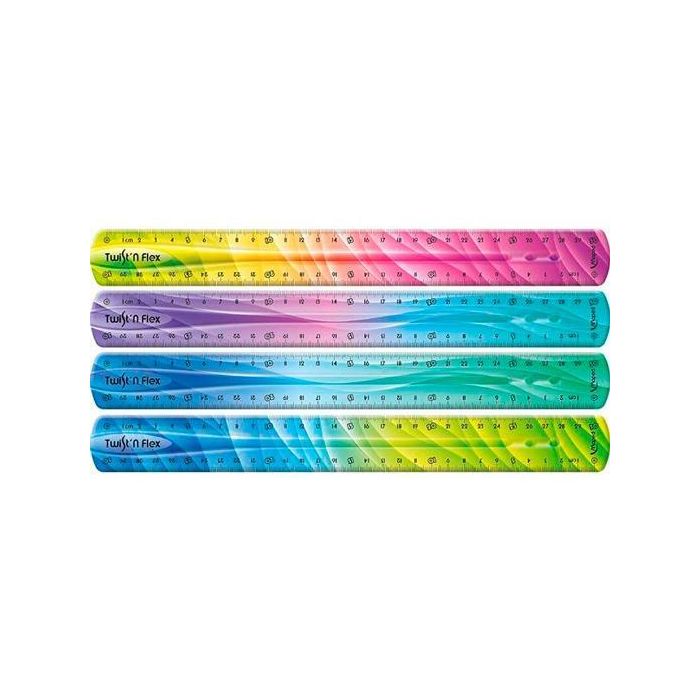 Maped Regla T&F Decoradas Doble Graduación 30 cm Colores Surtidos Maped Regla T&F Decoradas Doble Graduación 30 cm Colores Surtidos