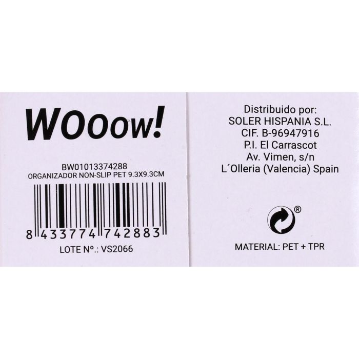 Organizador Non-Slip Pet 9.3x9.3 cm - Wooow (24 Unidades) 4 Organizador Non-Slip Pet 9.3x9.3 cm - Wooow (24 Unidades) 4