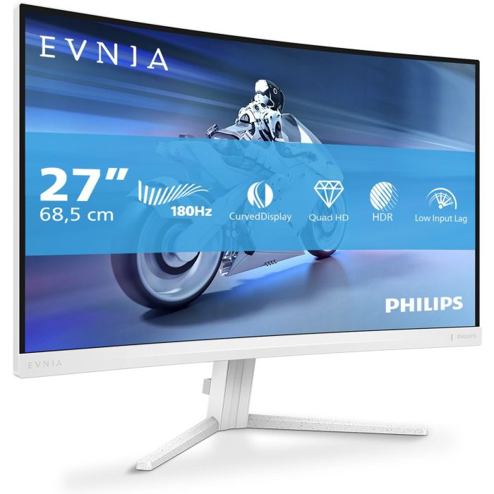 Philips 27M2C5501 Monitor Curvo de 27" Quad HD (2560x1440) Fast VA 180Hz 1ms Blanco para Gaming 1