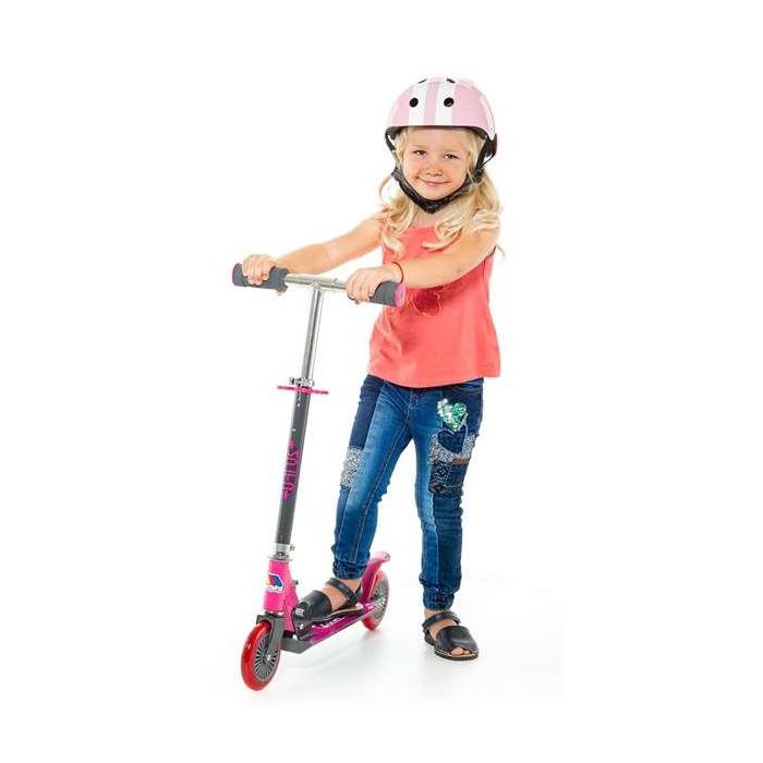 Patinete 2 ruedas plegable rosa. altura con dos posicones 72-77 cm soporta 50 kg 2 Patinete 2 ruedas plegable rosa. altura con dos posicones 72-77 cm soporta 50 kg 2