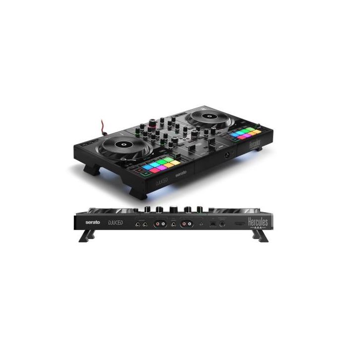 Hercules Inpulse 500 DVS Sistema de vinilo digital para scratch digital Negro, Compatible con Mac/Windows, Incluye Serato DJ Lite y DJUCED, Ref. 4780909 1