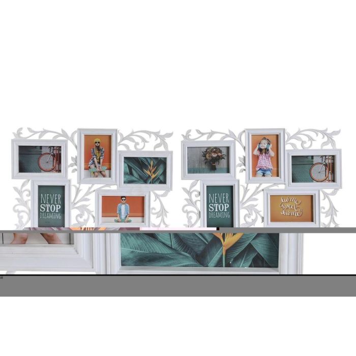 Marco Multifoto Urban DKD Home Decor Blanco 2 x 35 x 52.5 cm (2 Unidades) 1