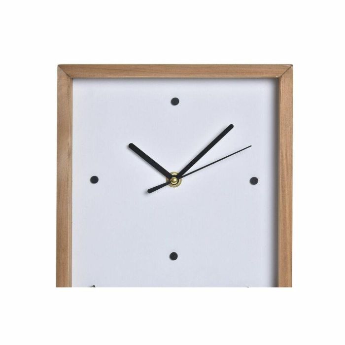 Reloj Pared Urban DKD Home Decor Blanco Marron 4 x 30 x 20 cm 2