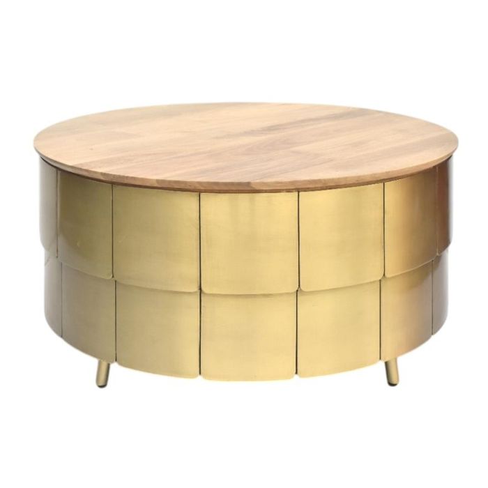 Mesa Centro Glam DKD Home Decor Dorado 90 x 45 x 90 cm Mesa Centro Glam DKD Home Decor Dorado 90 x 45 x 90 cm