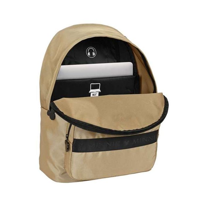 Mochila para Portátil Minnie Mouse 14,1'' Beige 3 Mochila para Portátil Minnie Mouse 14,1'' Beige 3