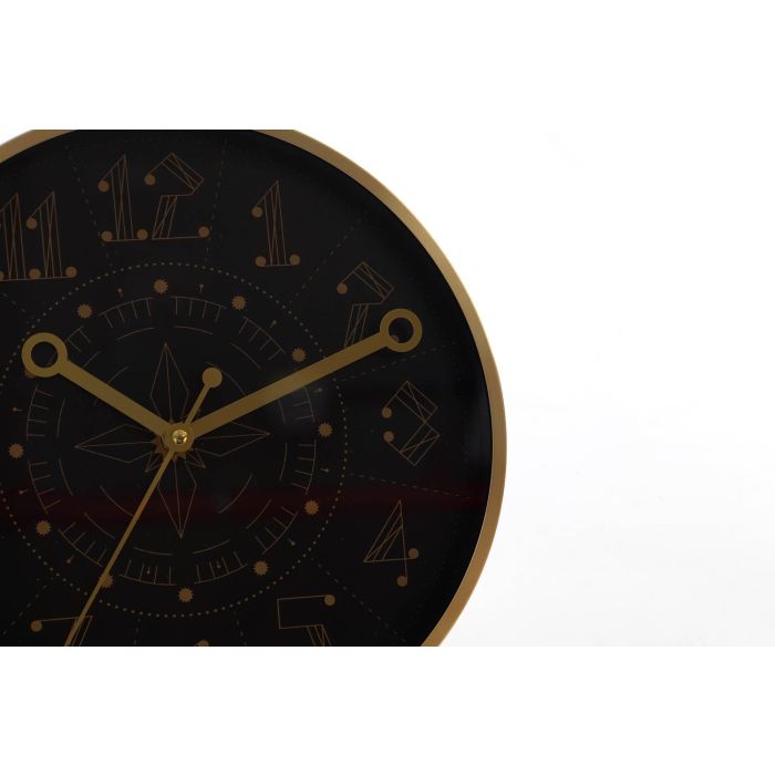 DKD Home Decor Reloj de Pared Moderno Aluminio Negro Azul 30x30 cm - Pack 2 Unidades 2 DKD Home Decor Reloj de Pared Moderno Aluminio Negro Azul 30x30 cm - Pack 2 Unidades 2