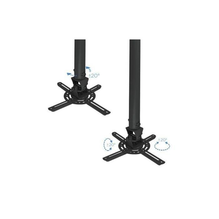 TooQ PJ3030TN-B Soporte de Techo para Proyector. Carga 13.5 kg, Brazo Ajustable, Gestión Cables, Altura 545-900mm, Rotación 360°, Negro 4 TooQ PJ3030TN-B Soporte de Techo para Proyector. Carga 13.5 kg, Brazo Ajustable, Gestión Cables, Altura 545-900mm, Rotación 360°, Negro 4