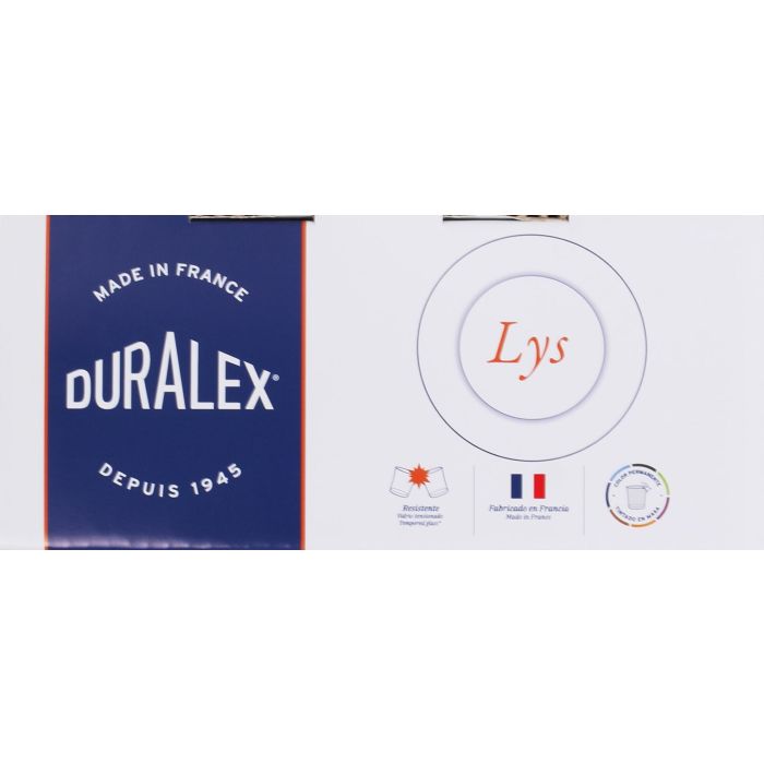Duralex Lys Vajilla Ámbar 12 piezas (4 Llanos 23.5 cm, 4 Hondos 19.5 cm, 4 Postre 19 cm) (2 Unidades) 8