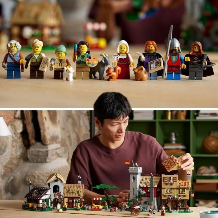 LEGO Icons 10332 Plaza de la Ciudad Medieval - Decoración del hogar para adultos 4