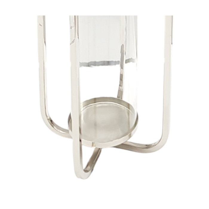 Portavela Moderno DKD Home Decor Plateado 21 x 49 x 21 cm 1 Portavela Moderno DKD Home Decor Plateado 21 x 49 x 21 cm 1
