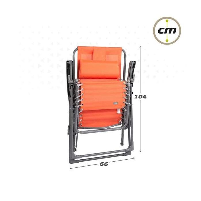 Tumbona Aktive textileno Naranja 160 x 76 x 52 cm 1 Tumbona Aktive textileno Naranja 160 x 76 x 52 cm 1