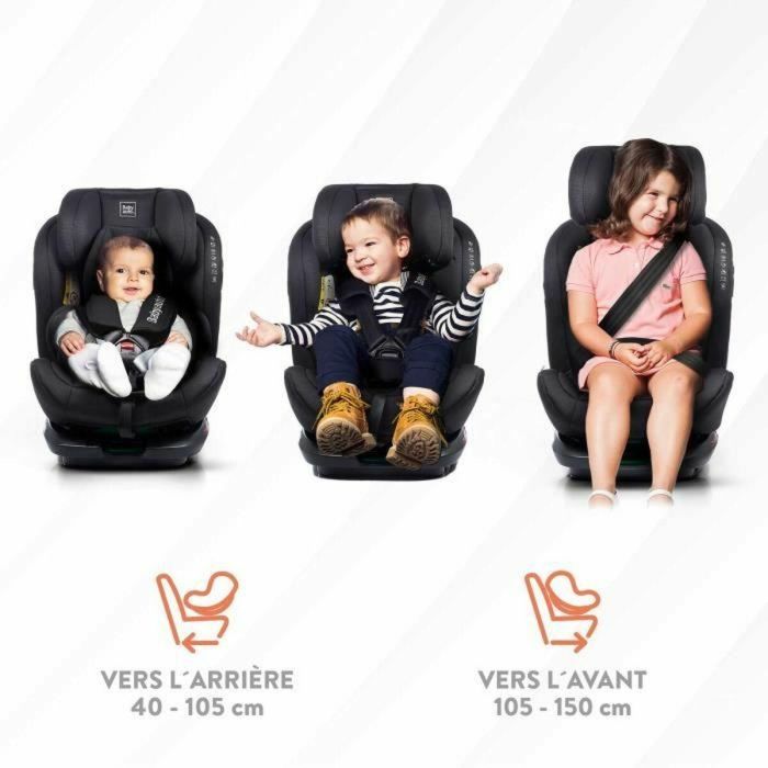 Silla de coche - BABYAUTO - GYRO BLACK LINE EMBOSSED - Desde el nacimiento hasta los 12 años - 0-36 kg - I-Size - ISOFIX - Giratoria 360° - R129 3 Silla de coche - BABYAUTO - GYRO BLACK LINE EMBOSSED - Desde el nacimiento hasta los 12 años - 0-36 kg - I-Size - ISOFIX - Giratoria 360° - R129 3