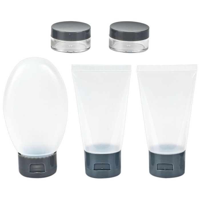 Jet Lag Kit Viaje 3 Frascos 80ml/50ml y 2 Botes 12ml con Bolsa Zip 3 Jet Lag Kit Viaje 3 Frascos 80ml/50ml y 2 Botes 12ml con Bolsa Zip 3