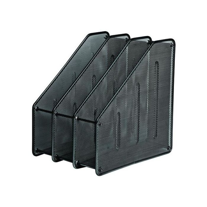 Revistero Forofis Triple Metalico Malla Negro