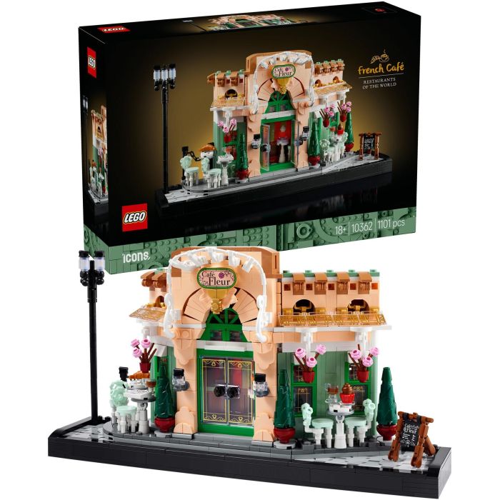 LEGO Icons 10362 Cafetería francesa, Set de Construcción para Adultos, Decoración Estantería Parisina 14 LEGO Icons 10362 Cafetería francesa, Set de Construcción para Adultos, Decoración Estantería Parisina 14