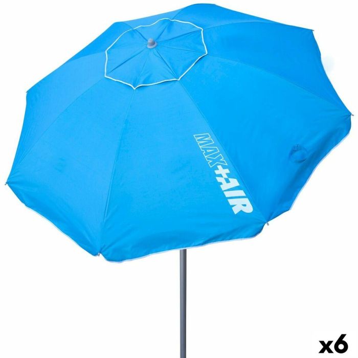 Sombrilla Aktive Azul 220 x 207,5 x 220 cm (6 Unidades) 2