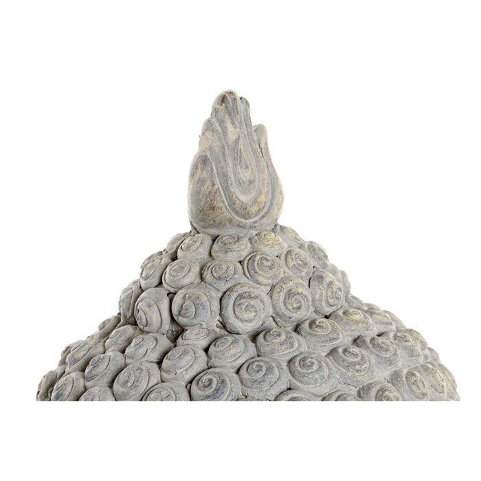 Figura Oriental DKD Home Decor Gris 18 x 35 x 18 cm (4 Unidades) 2 Figura Oriental DKD Home Decor Gris 18 x 35 x 18 cm (4 Unidades) 2