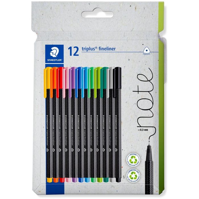 STAEDTLER Fineliner triplus rPP. 12STück 0 STAEDTLER Fineliner triplus rPP. 12STück 0