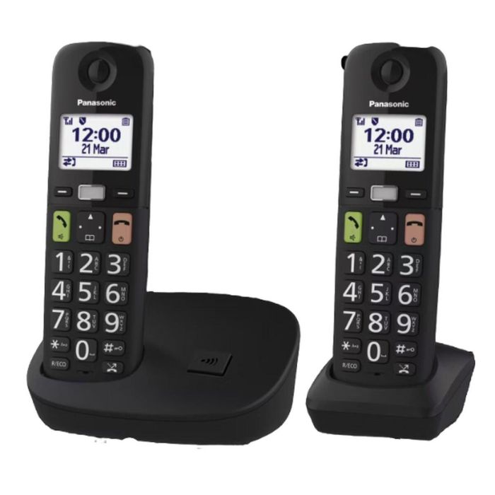Teléfono Inalámbrico Panasonic KX-TGU112EXB Negro 1 Teléfono Inalámbrico Panasonic KX-TGU112EXB Negro 1