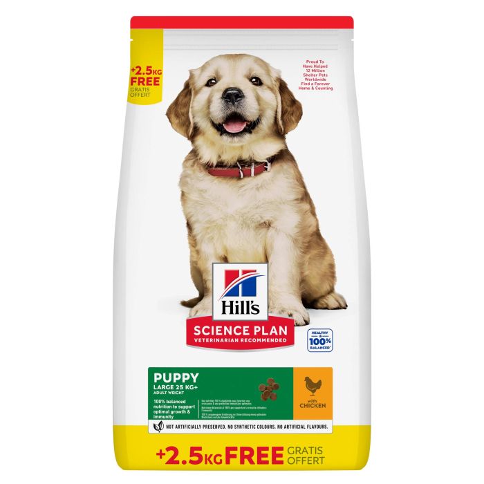 Hill's Hsp Canine Puppy Large Alimento para Cachorros de Raza Grande 12+2,5 kg