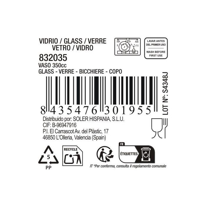 Vaso Shard 350 cc - Inde (48 Unidades) 10 Vaso Shard 350 cc - Inde (48 Unidades) 10