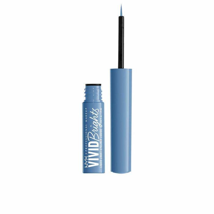 Nyx Professional Make Up Delineador Líquido de Ojos Vivid Bright #09-Cobalt Crush Resistente al Agua Larga Duración 2 ml