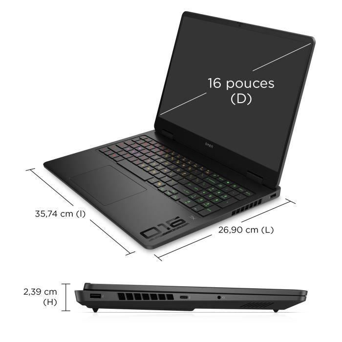 Portátil para juegos HP Omen 16-am1000nf - Sin Windows - Pantalla IPS de 16" 2.5K a 240 Hz - Tarjeta gráfica RTX 5070 Ti de 12 GB TGP de 115 W - Procesador Core i7-14650HX - 32 GB de RAM - Disco duro de 1 TB 5 Portátil para juegos HP Omen 16-am1000nf - Sin Windows - Pantalla IPS de 16" 2.5K a 240 Hz - Tarjeta gráfica RTX 5070 Ti de 12 GB TGP de 115 W - Procesador Core i7-14650HX - 32 GB de RAM - Disco duro de 1 TB 5