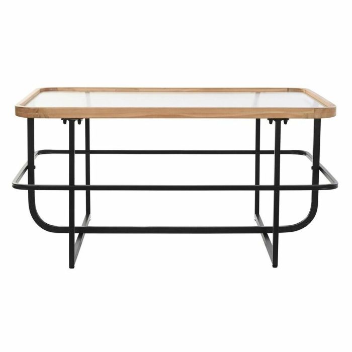 Mesa Centro Scandi DKD Home Decor Negro Natural 60 x 46 x 90 cm 1