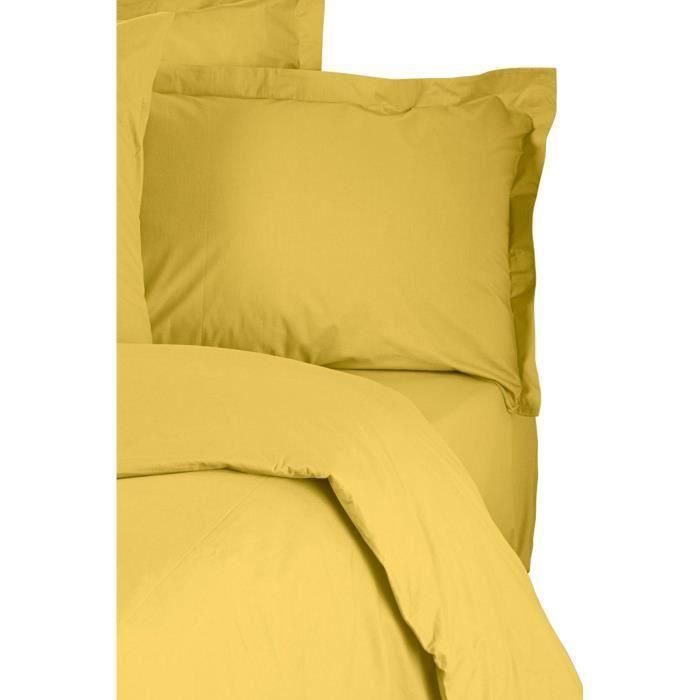 Juego de cama ASI8684282599883 - Funda nórdica 220x240 cm + 2 Fundas almohada 60x60 cm - 100% Algodón reforzado - Amarillo 3 Juego de cama ASI8684282599883 - Funda nórdica 220x240 cm + 2 Fundas almohada 60x60 cm - 100% Algodón reforzado - Amarillo 3