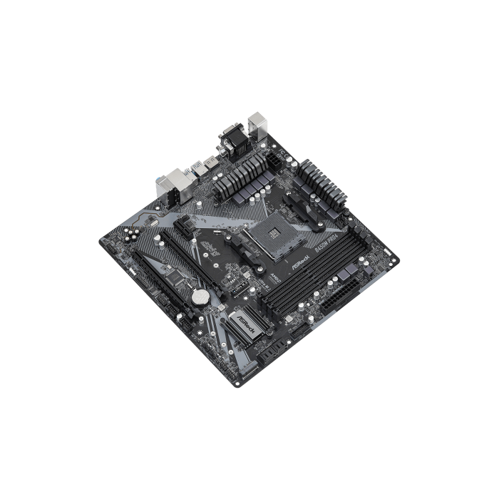 ASRock 90-MXBEG0-A0UAYZ Placa Base B450M Pro4 R2.0 micro ATX AMD AM4 DDR4 Dual M.2 USB 3.2 Gen2 2