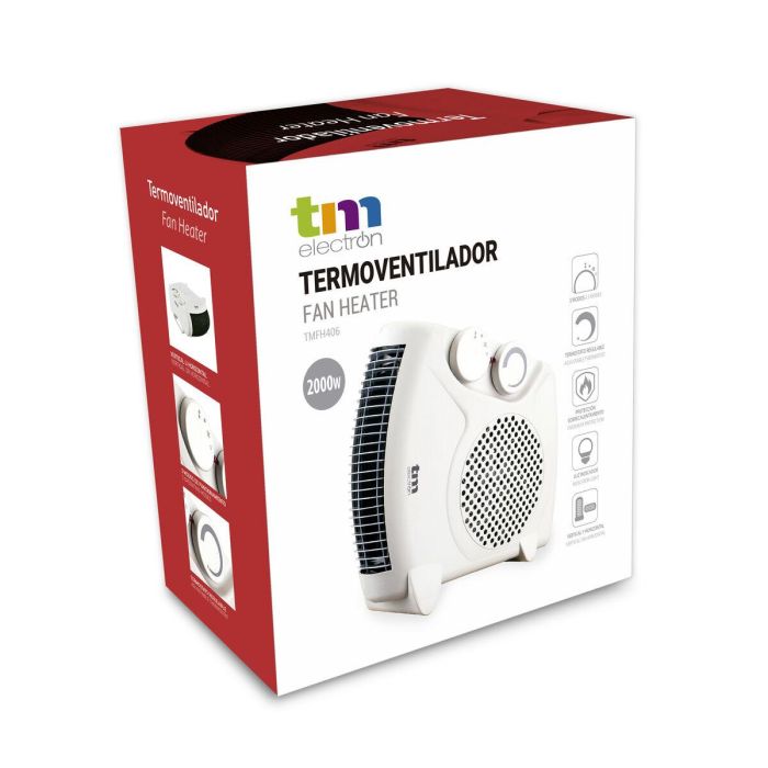 Termoventilador Portátil TM Electron 1000-2000 W 6 Termoventilador Portátil TM Electron 1000-2000 W 6