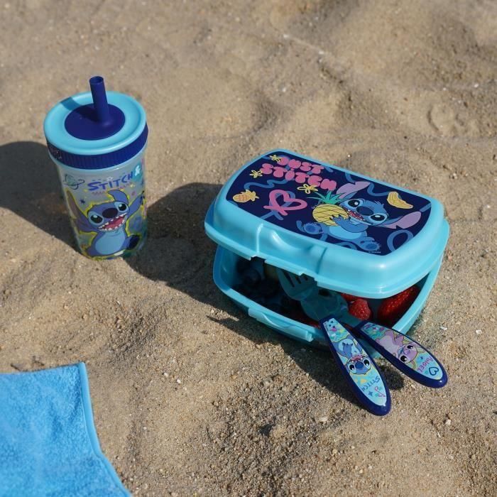 Juego de Cubiertos ThermoBaby LILO & STITCH Azul Turquesa Metal Acero Inoxidable 2 Piezas 3 Juego de Cubiertos ThermoBaby LILO & STITCH Azul Turquesa Metal Acero Inoxidable 2 Piezas 3