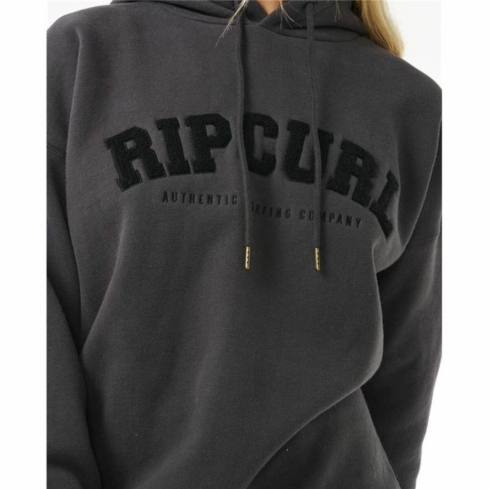 Sudadera con Capucha Mujer Rip Curl Varsity Negro 1 Sudadera con Capucha Mujer Rip Curl Varsity Negro 1