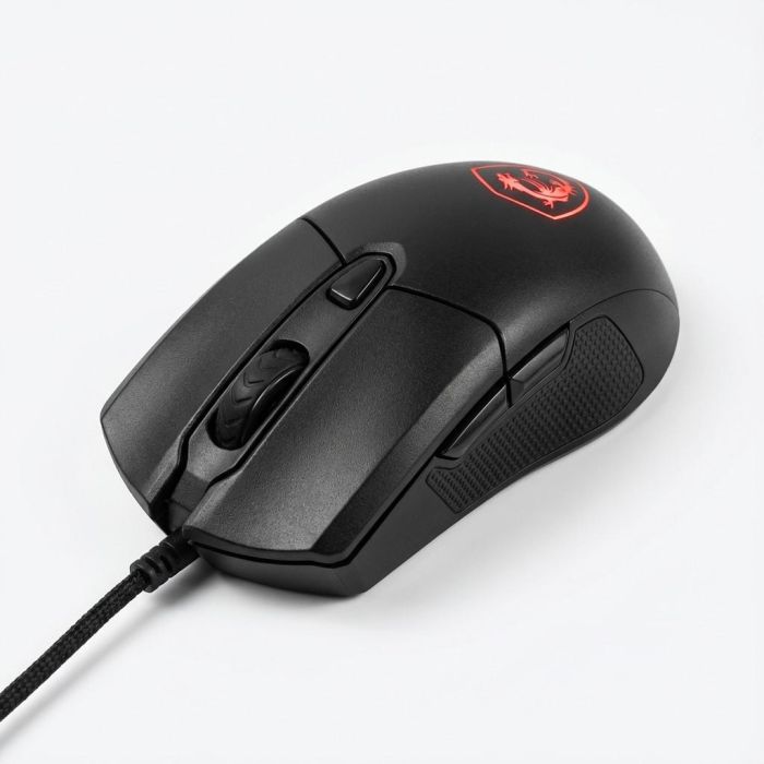 MSI Clutch GM31 Ratón Gaming USB Negro Óptico 12000 DPI 1 ms 6 Botones