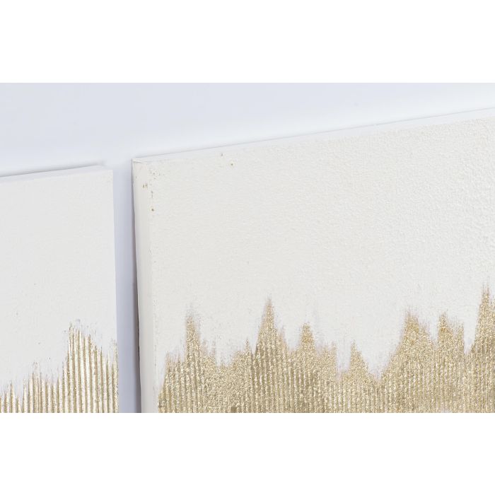 Cuadro Glam DKD Home Decor Blanco Dorado 3 x 60 x 120 cm (2 Unidades) 1 Cuadro Glam DKD Home Decor Blanco Dorado 3 x 60 x 120 cm (2 Unidades) 1