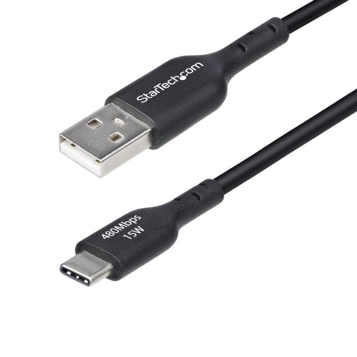 Cable USB Startech USB2AC1MNC Negro 1 m Cable USB Startech USB2AC1MNC Negro 1 m
