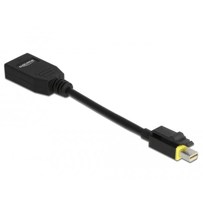 Delock Mini DP - DP 1.4, 32 AWG, 32.4 Gb/s, LS0H, HDCP 1.4/2.2, 0.15 m Delock Mini DP - DP 1.4, 32 AWG, 32.4 Gb/s, LS0H, HDCP 1.4/2.2, 0.15 m